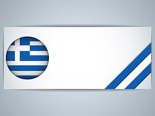 Image showing Greece Country Set of Banners