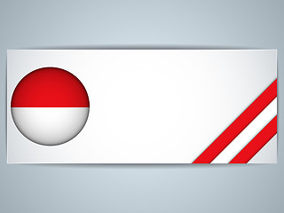Image showing Monaco Country Set of Banners