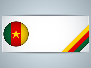 Image showing Cameroon Country Set of Banners