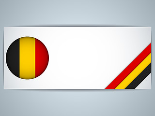 Image showing Belgium Country Set of Banners