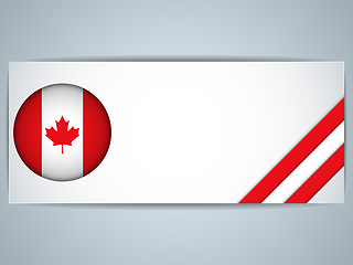 Image showing Canada Country Set of Banners