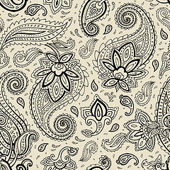 Image showing Seamless Paisley background.