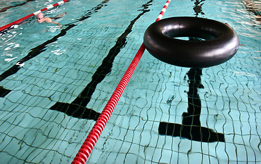 Image showing Lanes at the pool
