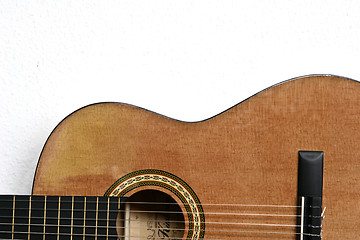Image showing Guitar neck and body