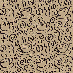 Image showing Seamless Coffee background.