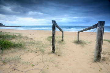 Image showing Old path to beach