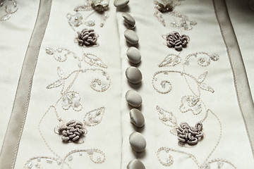 Image showing Detail of wedding dress