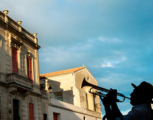 Image showing Trumpeter in France