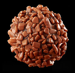 Image showing Chocolate praline macro