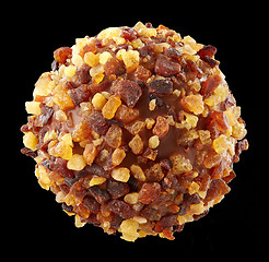 Image showing chocolate praline macro