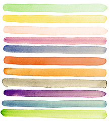 Image showing Watercolor banners