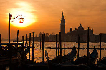 Image showing sunrise in Venice