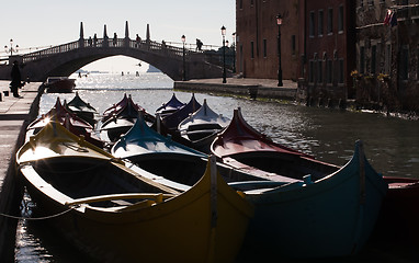 Image showing gondolas