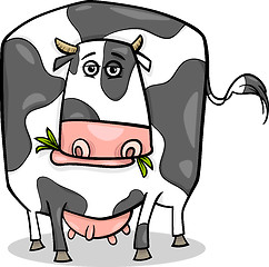 Image showing cow farm animal cartoon illustration