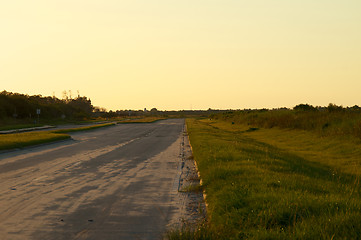 Image showing empty road in rural florida