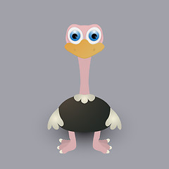 Image showing Cute baby ostrich