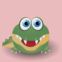 Image showing Cute baby crocodile