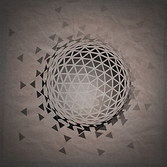 Image showing Abstract 3D geometric illustration.