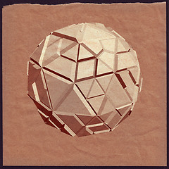 Image showing Abstract 3D geometric illustration.