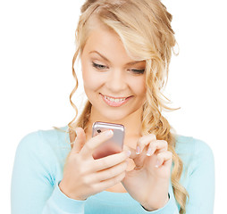 Image showing woman with smartphone