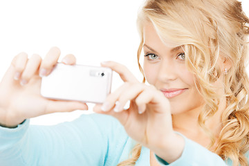 Image showing woman with smartphone