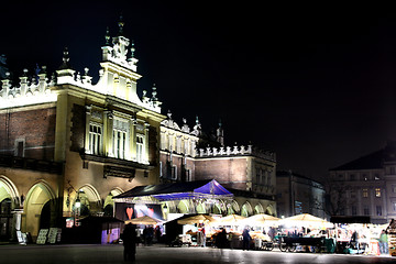 Image showing Krakow - vivid city at night