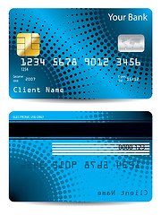 Image showing Halftone credit card design
