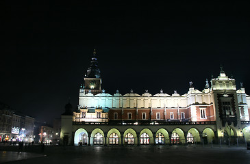 Image showing Krakow - city night view