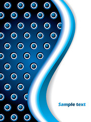 Image showing Dots faded by wave 