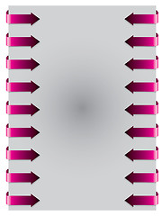 Image showing Pink arrows form both side