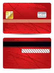 Image showing Grunge bank card 