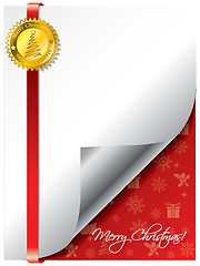 Image showing Sealed christmas greeting