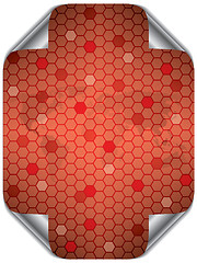 Image showing Hex world in red