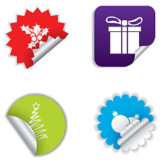 Image showing Christmas stickers 