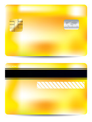 Image showing Cool yellow credit card design 