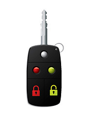 Image showing Car key and security remote 2 in 1 