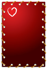 Image showing Roped Valentine card 