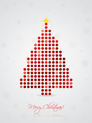 Image showing Cool dotted christmas card 