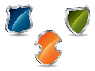 Image showing 3d shields 