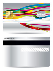 Image showing Ribbon design on credit card 