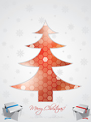 Image showing Christmas greeting card design 