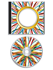 Image showing Multicolor ribbon disk and case design 