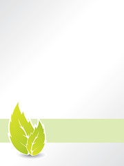 Image showing Bio leaf brochure design 