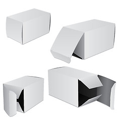 Image showing Set of four boxes