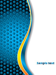 Image showing 3d dotted background blue 