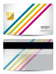 Image showing Striped credit card 