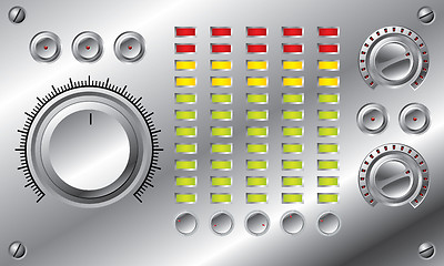 Image showing Hi-fi set with LED equalizer design 