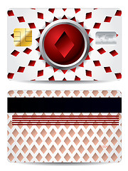 Image showing Poker diamond credit card design 