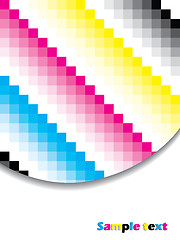 Image showing Cubic cmyk background 