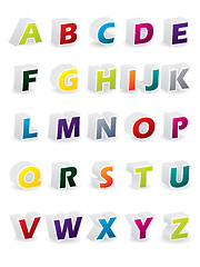 Image showing Colored 3d alphabet